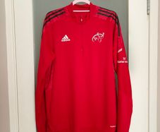 2021/2022 Adidas Adult Munster Rugby Quarter Zip Training Top