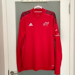 2021/2022 Adidas Adult Munster Rugby Quarter Zip Training Top