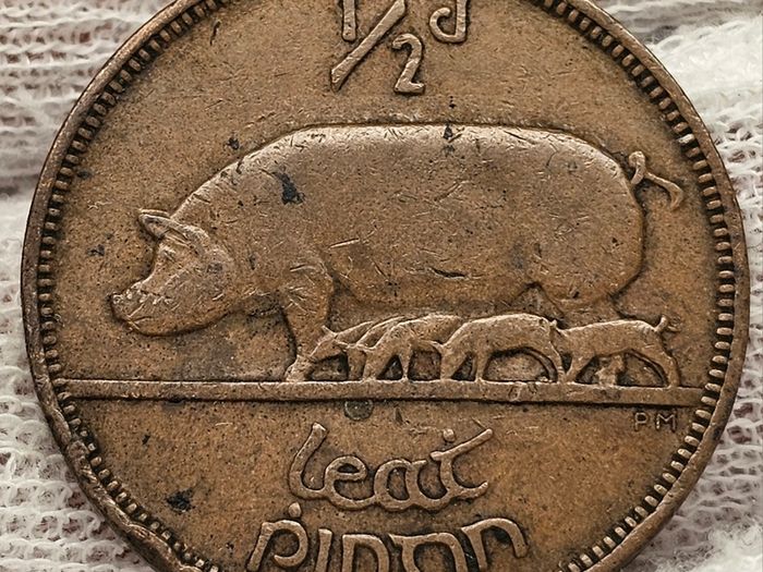 Ireland 1943 1/2d Halfpenny