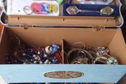 Collection of Costume jewellery in Small Drawer Unit