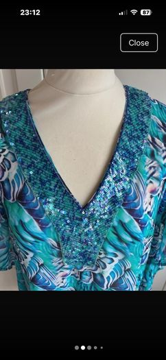 Vibrant Biba dressy beach  top