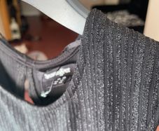 Midi black dress shimmery