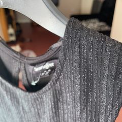 Midi black dress shimmery