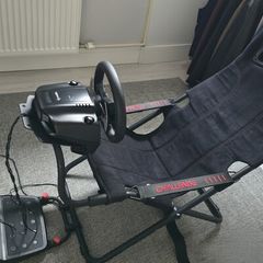 Complete Steering Wheel & Racing Sim Chair Setup for PlayStation 4/5 & PC (Logitech G29 wheel + Original Playseat Chair)