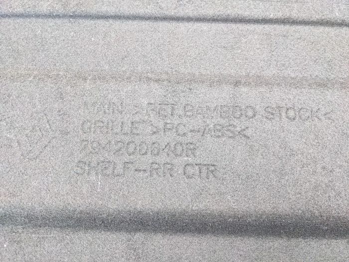 Renault Arkana Parcel Shelf