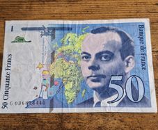 France, 50 Francs 1997 banknote, good condition - free standard postage