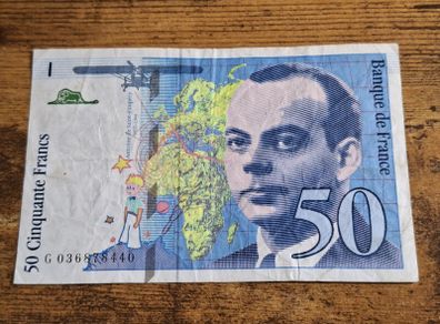 France, 50 Francs 1997 banknote, good condition - free standard postage