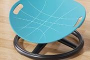 1 Durable Plastic Rotating Sensory Chair - Blue Oval Eggshell Design, Training and Rehabilitation Equipment, Suitable for Training Centers, Home Use, Balance and Focus Enhancement, Exercise Chair, Christmas Gift, Birthday Present