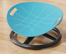 1 Durable Plastic Rotating Sensory Chair - Blue Oval Eggshell Design, Training and Rehabilitation Equipment, Suitable for Training Centers, Home Use, Balance and Focus Enhancement, Exercise Chair, Christmas Gift, Birthday Present