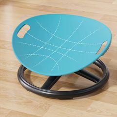 1 Durable Plastic Rotating Sensory Chair - Blue Oval Eggshell Design, Training and Rehabilitation Equipment, Suitable for Training Centers, Home Use, Balance and Focus Enhancement, Exercise Chair, Christmas Gift, Birthday Present