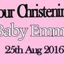 Personalised christening baby banners Image 2