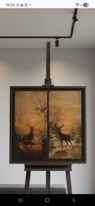 2 X Vintage Oil on Board