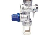 Caleffi 526142 Safety Unit for Boiler 1/2'' with Interception, Control Check Valve, Grey and Blue
