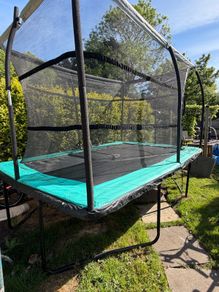 trampoline and safety net
