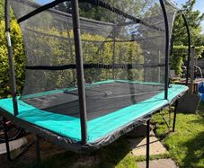 trampoline and safety net