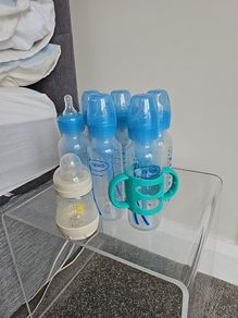 Used baby bottles