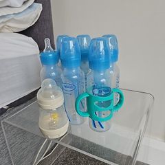 Used baby bottles