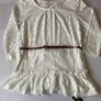 Brand new Girls Cream Lace Dress with Belt  7 yrs Image 7
