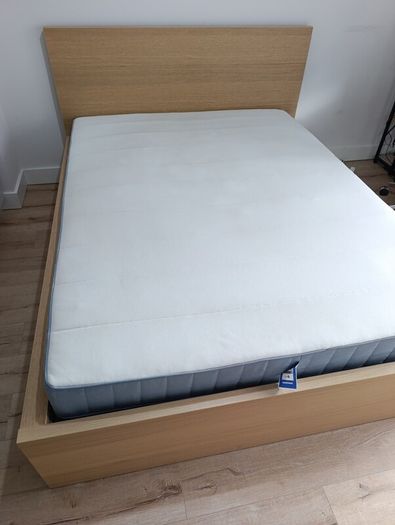 IKEA MALM King Size Bed with 4 Storage Boxes and VESTEROY Mattress (2 Bed Sets Available)