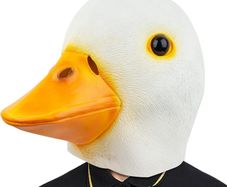Call Duck Mask Head Animal Latex Full Head Realistic Masks Fancy Dress for Halloween Carnival Costume Party