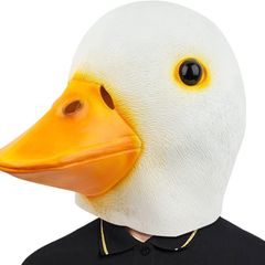 Call Duck Mask Head Animal Latex Full Head Realistic Masks Fancy Dress for Halloween Carnival Costume Party