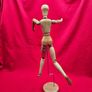 Old Wooden Mannequin , Cool Decoration , 45 cm tall Image 7