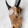 Hand-Carved Harley-Davidson Cow Skull (58cm,3kg) - Bone Image 7