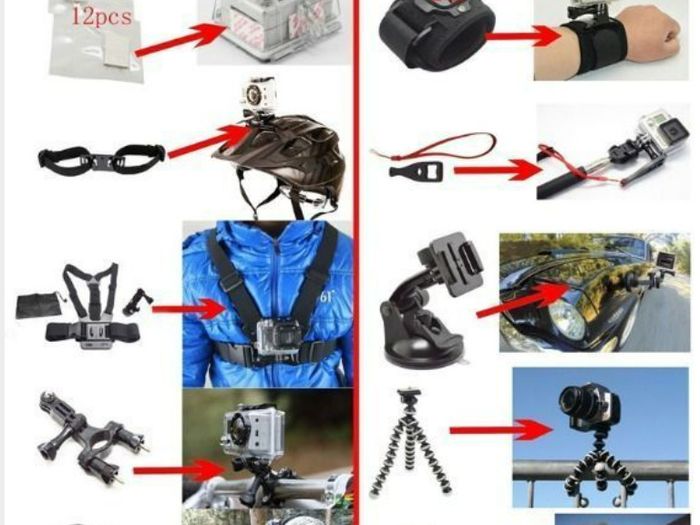 Tenlacum Accessories for Gopro,50-In-1 Action Camera Accessory Kit for GoPro Hero Session Action Camera Mounts with Case and Essentials