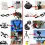 Tenlacum Accessories for Gopro,50-In-1 Action Camera Accessory Kit for GoPro Hero Session Action Camera Mounts with Case and Essentials Image 4