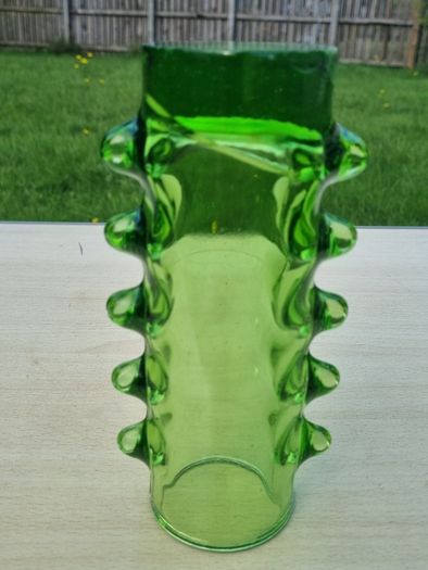 Polish art glass vase "Futura," designed by Erika Trzewik-Dorst.