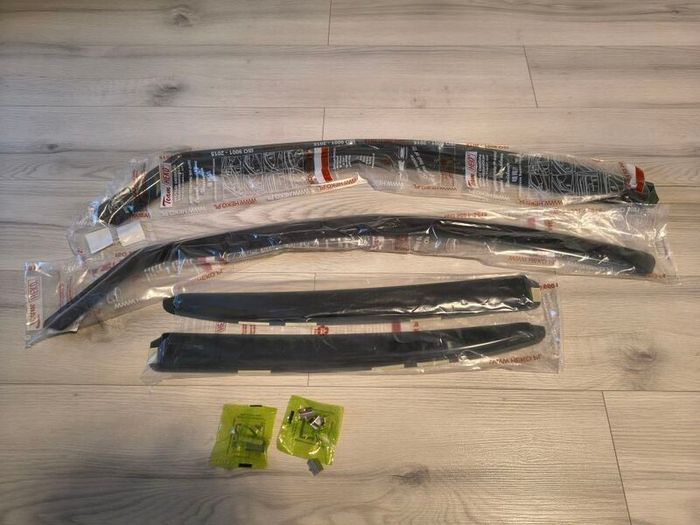 Skoda Octavia MK3 Wind Deflectors Wind Visors Team HEKO Rear Hatchback plus Front FREE