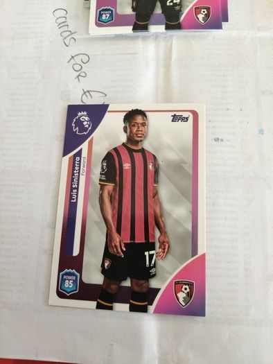 AFC Bournemouth Topps Premier league cards