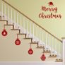 Wall Window Decal Christmas Baubles Decoration, Happy Christmas, Set of Christmas Decals, Santa's hat, Santa's hat decal Image 4