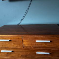 Walnut Chest of Drawers & matching Lockers
