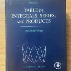 Table of Integrals, Series, and Products
