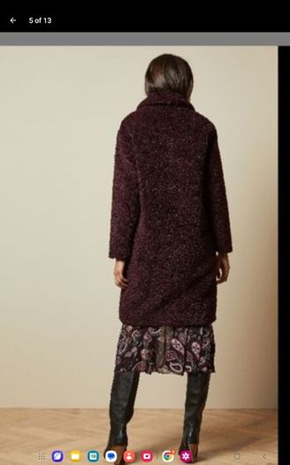 Ted Baker - Nabeli Coat - Deep Burgundy - UK 8 to 10 - BNWT RRP 430