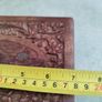 Vintage Carved Wood Box, Trinket Box Floral Design Wood, Atom Chicago Image 2