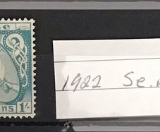 Ireland June 1923 1 Shilling Light Blue Sg82 Se Watermark MVLH