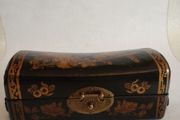 Vintage Chinese Leather Pillow Box