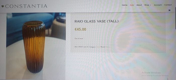 glass vase