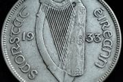 Ireland - 1933 - Half Crown - Silver - Horse - KM.8 - [2743]