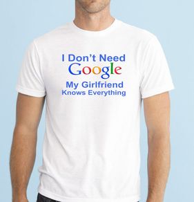 I don't need google T-shirt TEE TOP SHIRT