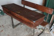 antique school desk