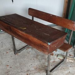 antique school desk