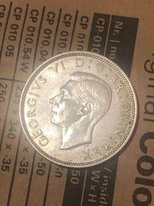 1944 Florin George VI Silver Nice collectible grade