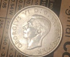 1944 Florin George VI Silver Nice collectible grade