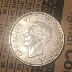 1944 Florin George VI Silver Nice collectible grade