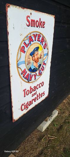 large  players metal sign