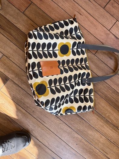 Orla Kiely Matte laminated cotton or oilcloth Tote/shopper bag