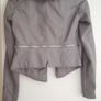 River Island Grey faux leather jacket with removable fur trim Image 2